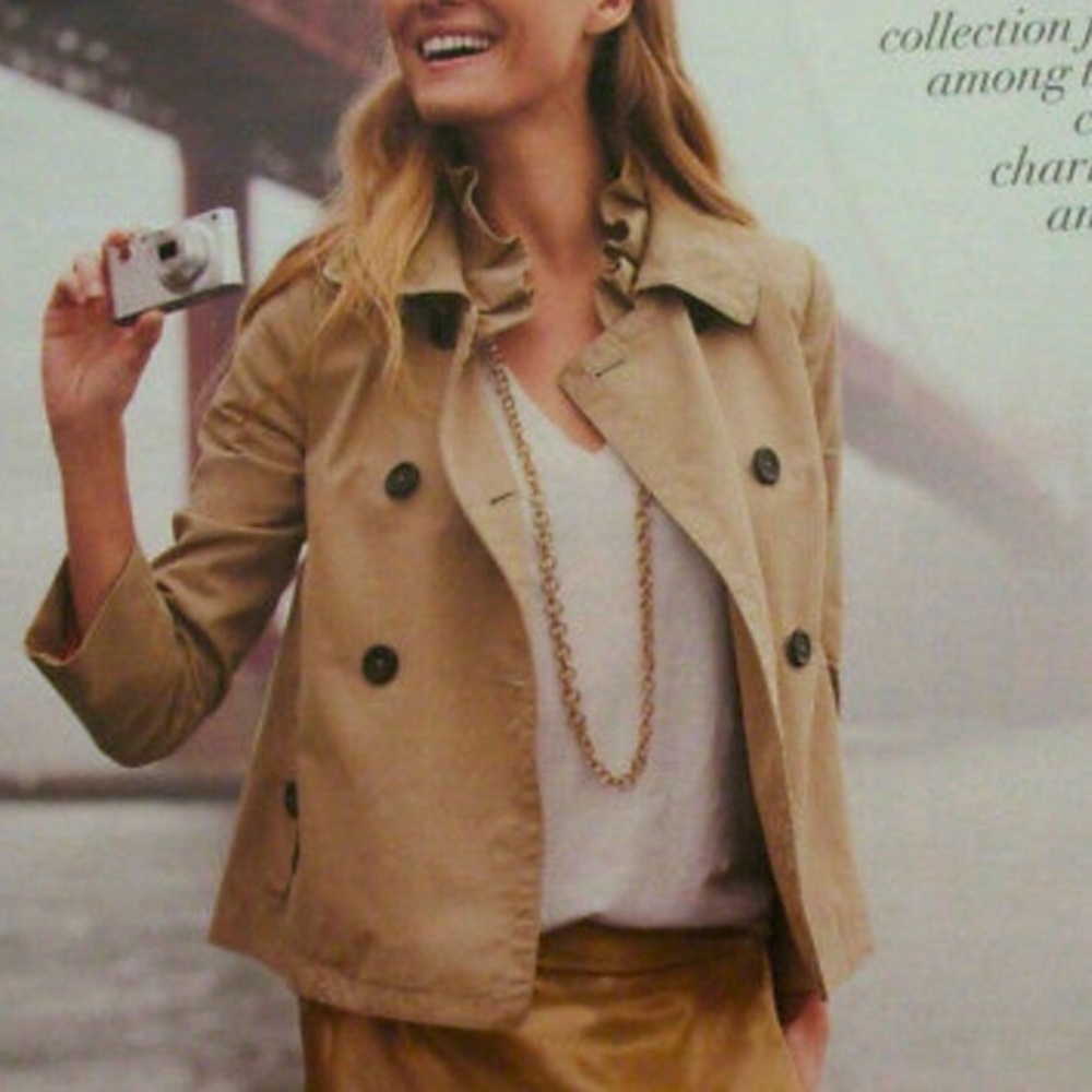 J Crew Khaki Jacket EUC Size 4